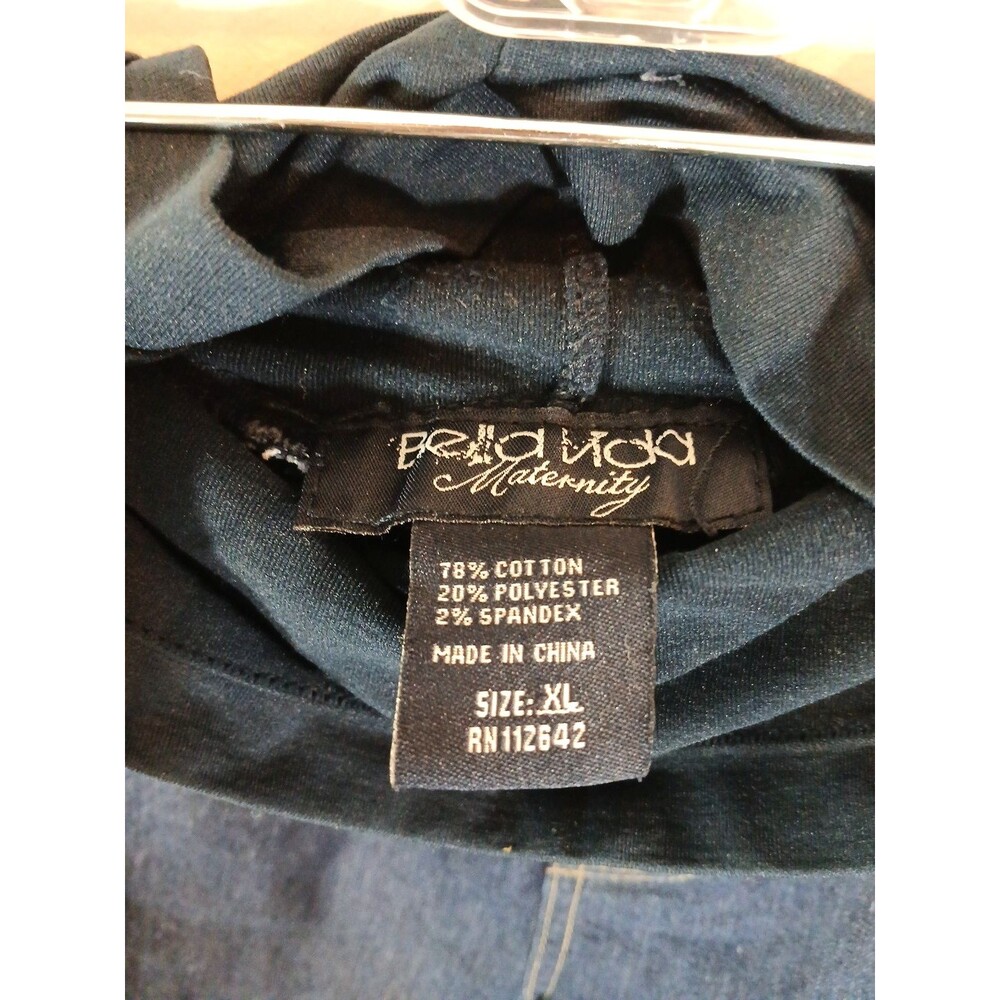 Y0059. Maternity Jeans Bootcut Dark Blue Prenatal Future Mom Denim Maternity XL - Picture 3 of 9